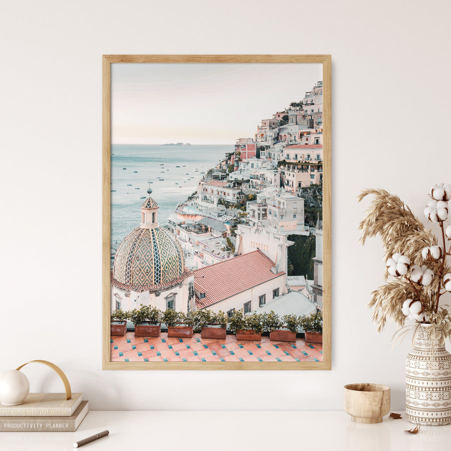 Amalfi Village  Art Print