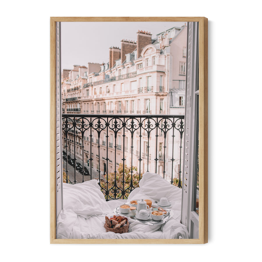 Breakfast in Paris  Art Print
