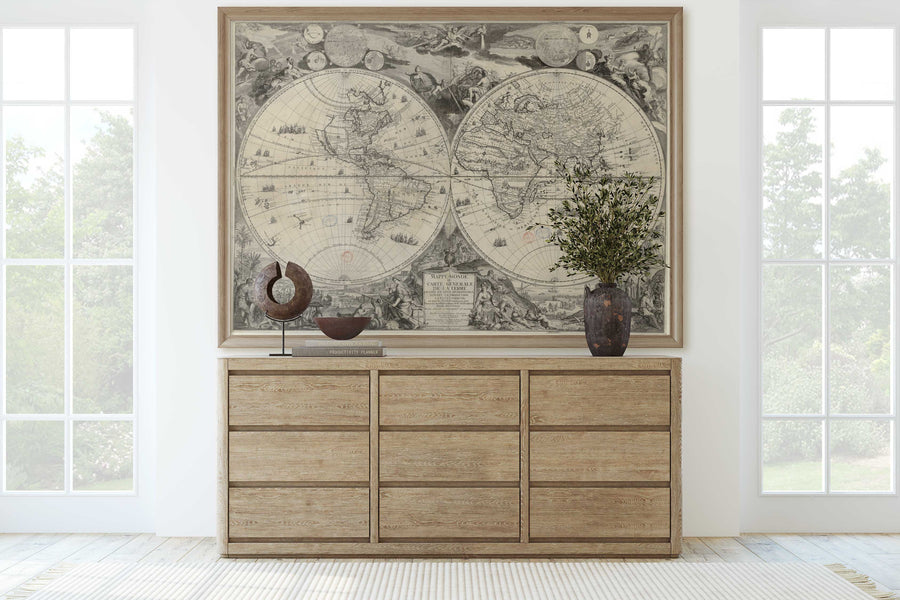 Mappe Monde Nautical Map of the World