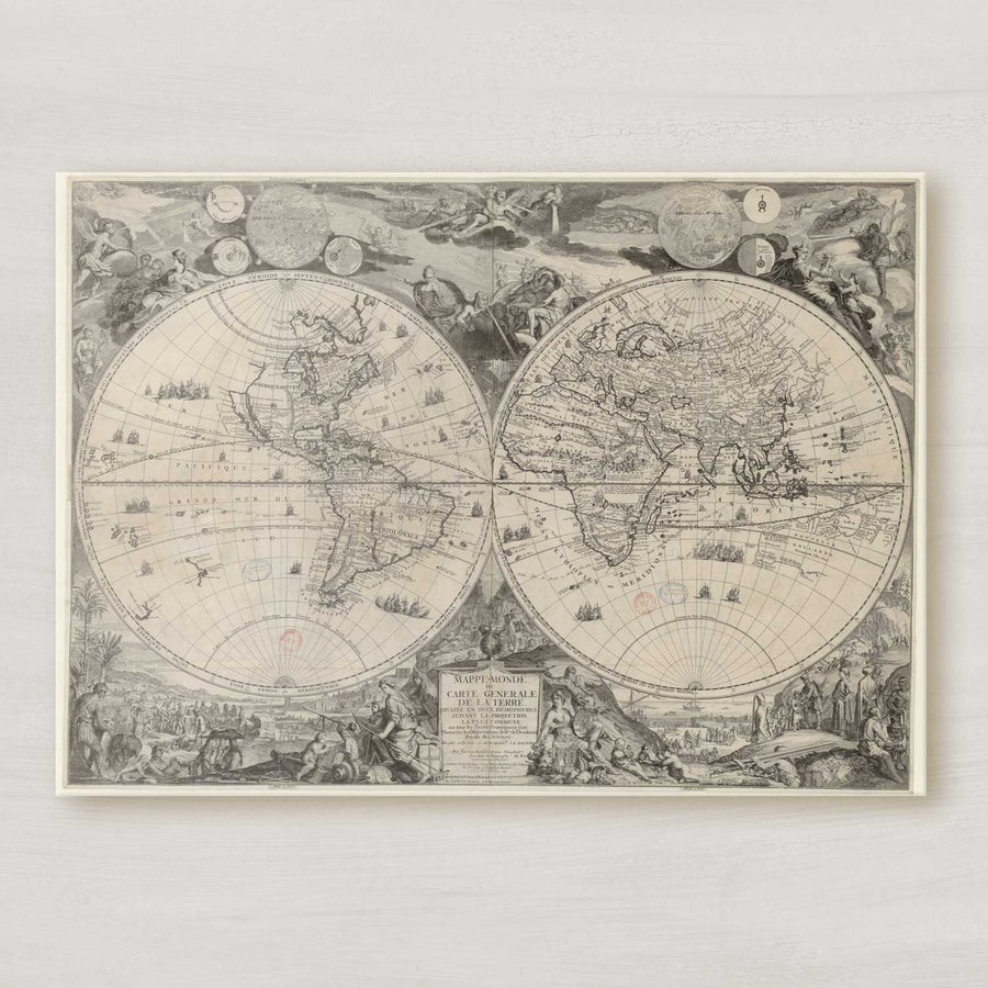 Mappe Monde Nautical Map of the World