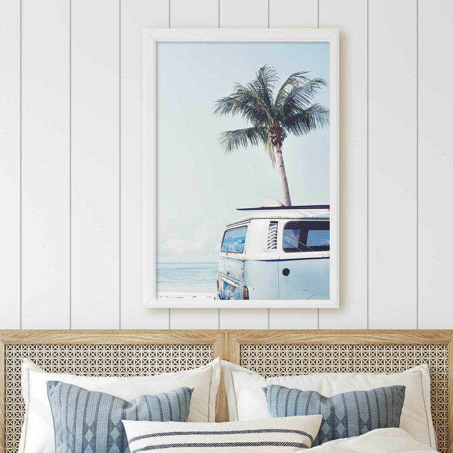 Beach Van  Art Print