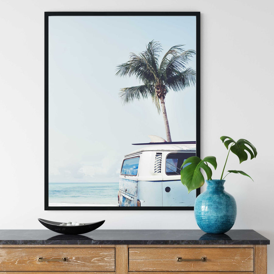 Beach Van  Art Print
