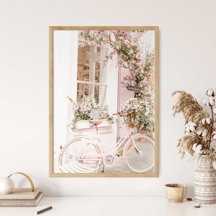 Bike at the Boulangerie  Art Print
