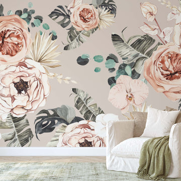 Tropical Blooms Mural