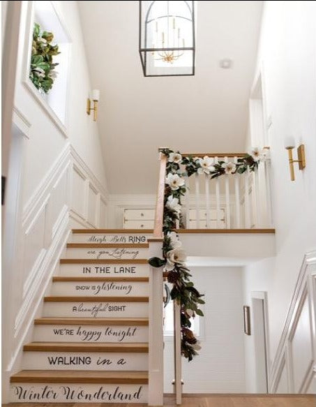 Christmas Stair Decal - Winter Wonderland